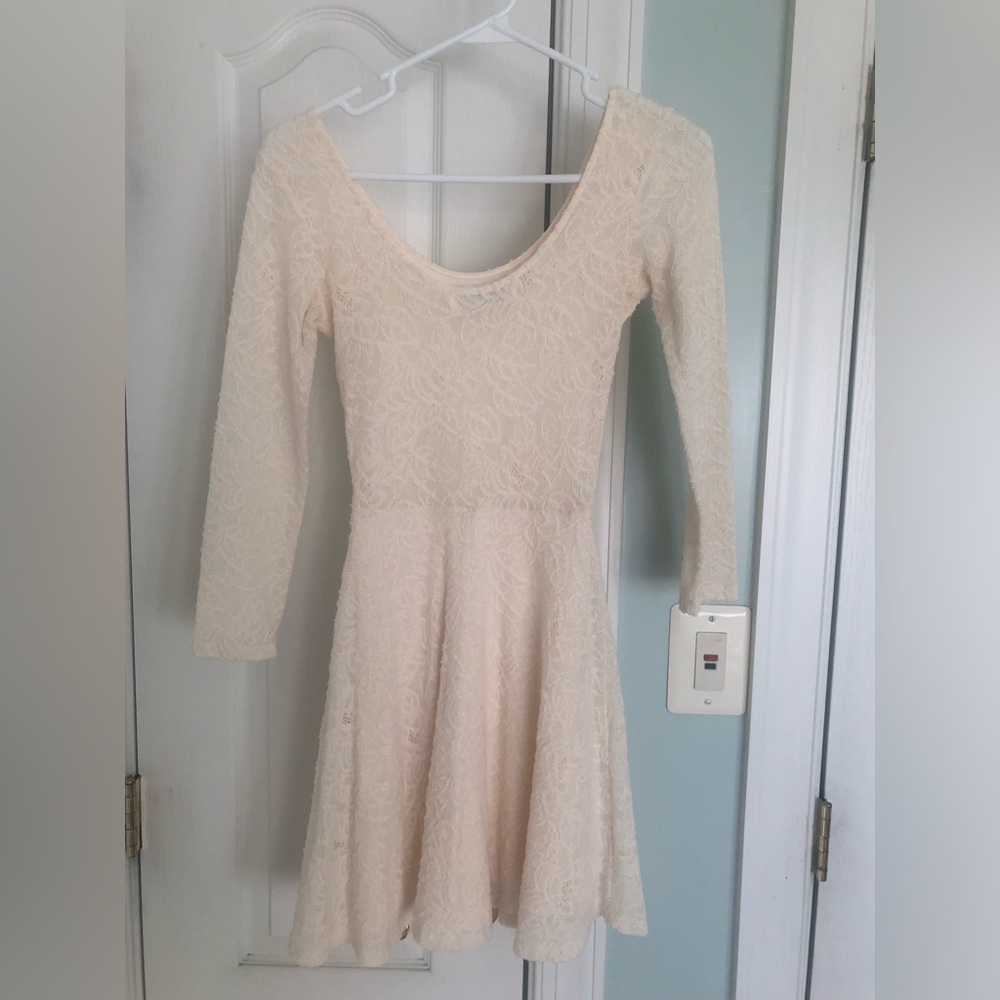 Abercrombie & Fitch Cream Lace Dress Size XS